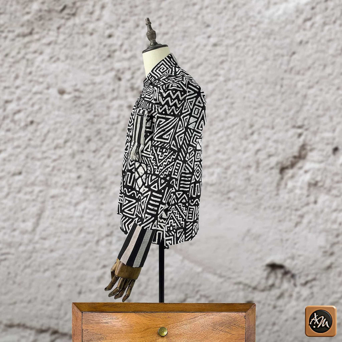 African Print Casual Long Sleeve Shirt
