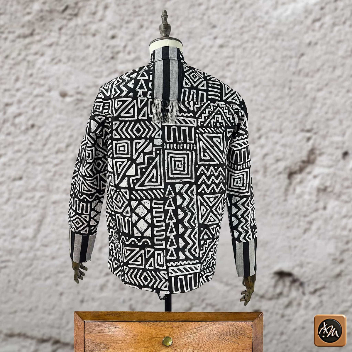 African Print Casual Long Sleeve Shirt