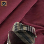 Burgundy African Senator Kaftan Set, Nigerian Wedding Attire