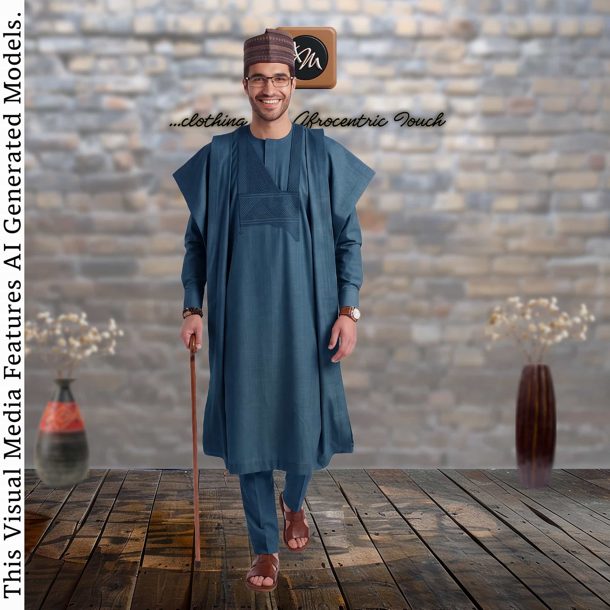 Champagne Kano Brocade Babariga, Embroidered Agbada, Nigerian African Father Attire, Three Piece Robe