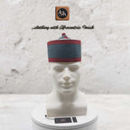 Yoruba Aso Oke Kufi Hat, Nigerian Men's Cotton Cap, Muslim Prayer Headwear