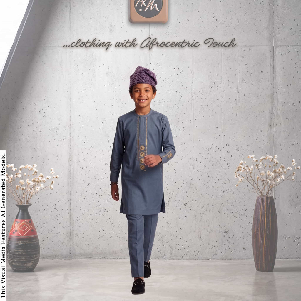 Father Son Matching Alhaji Kaftan Set, African Family Combo, Special Occasion Outfit