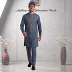 Father Son Matching Alhaji Kaftan Set, African Family Combo, Special Occasion Outfit