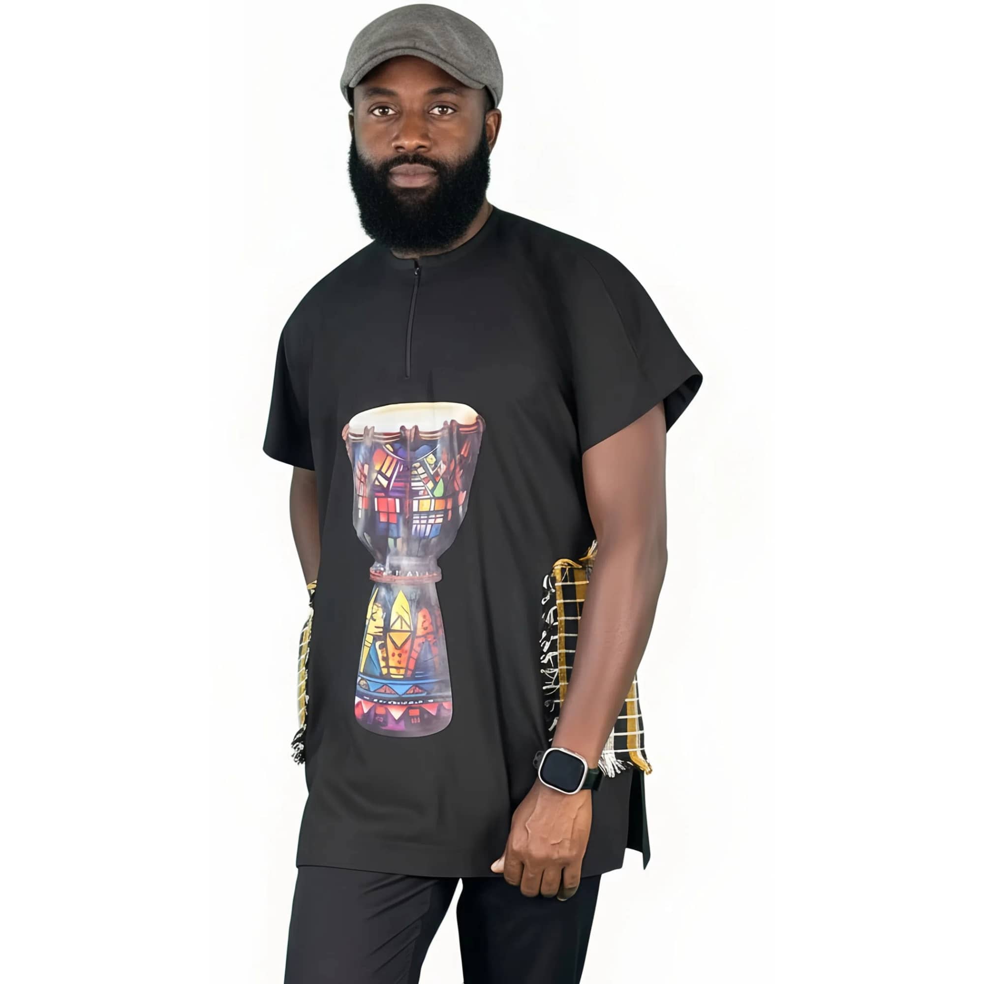 Print Dashiki Black