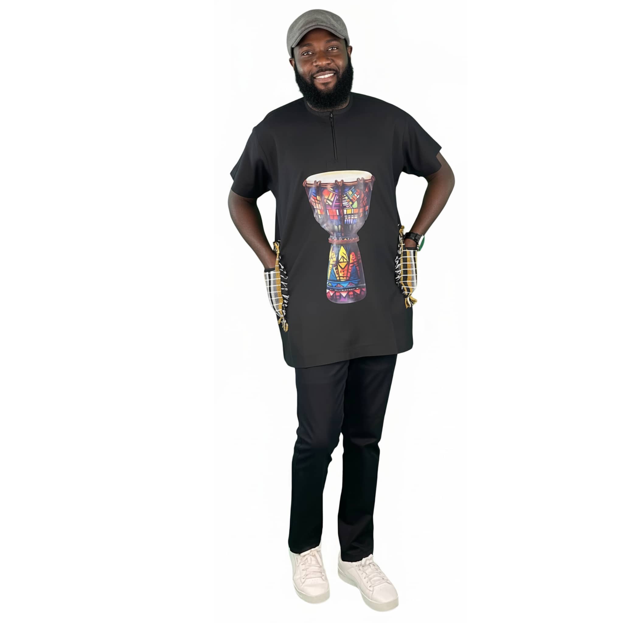 Print Dashiki Black