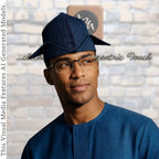 Yoruba Abetiaja Cap: Aso Oke Fila ETU, African Men's Traditional Hat