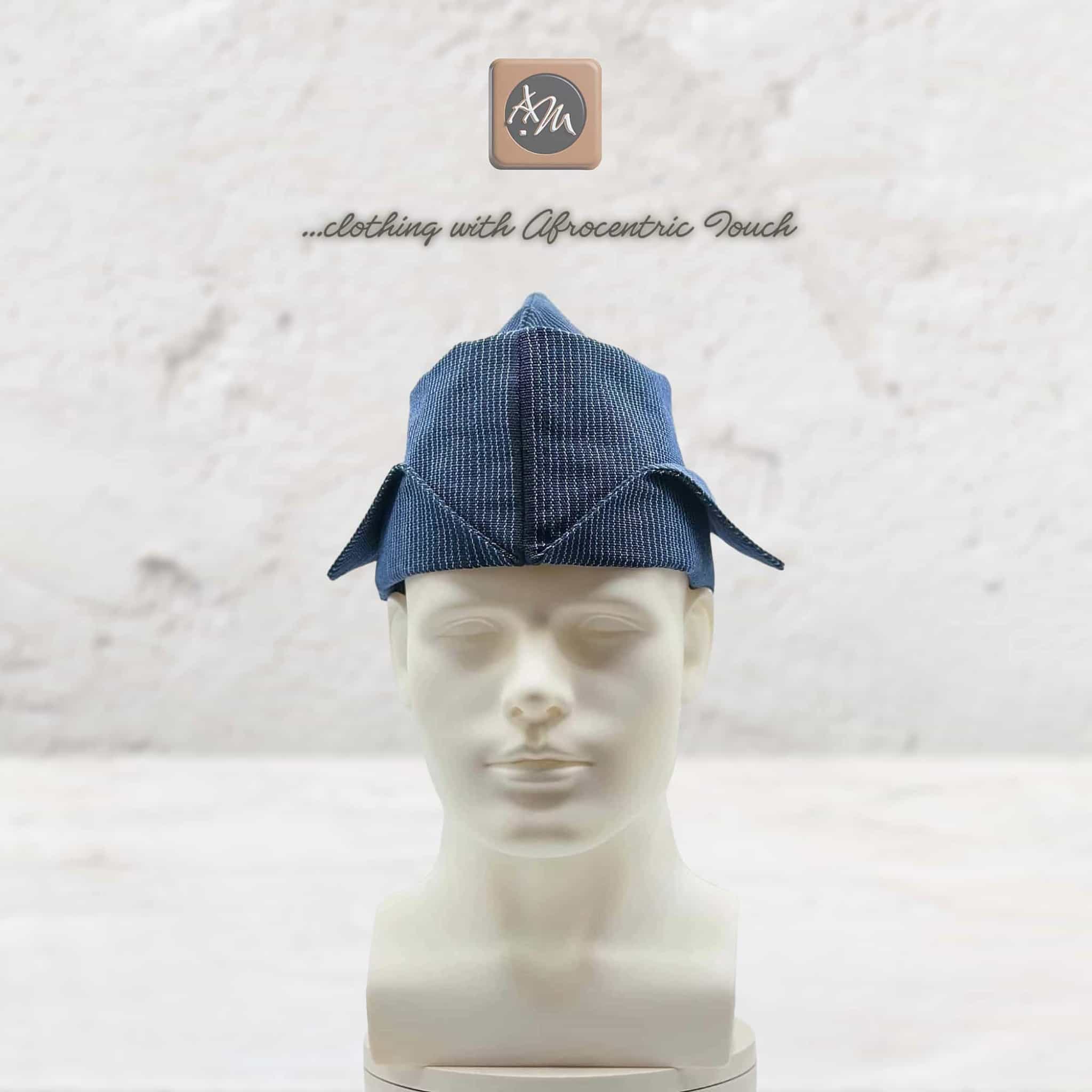 Yoruba Abetiaja Cap: Aso Oke Fila ETU, African Men's Traditional Hat