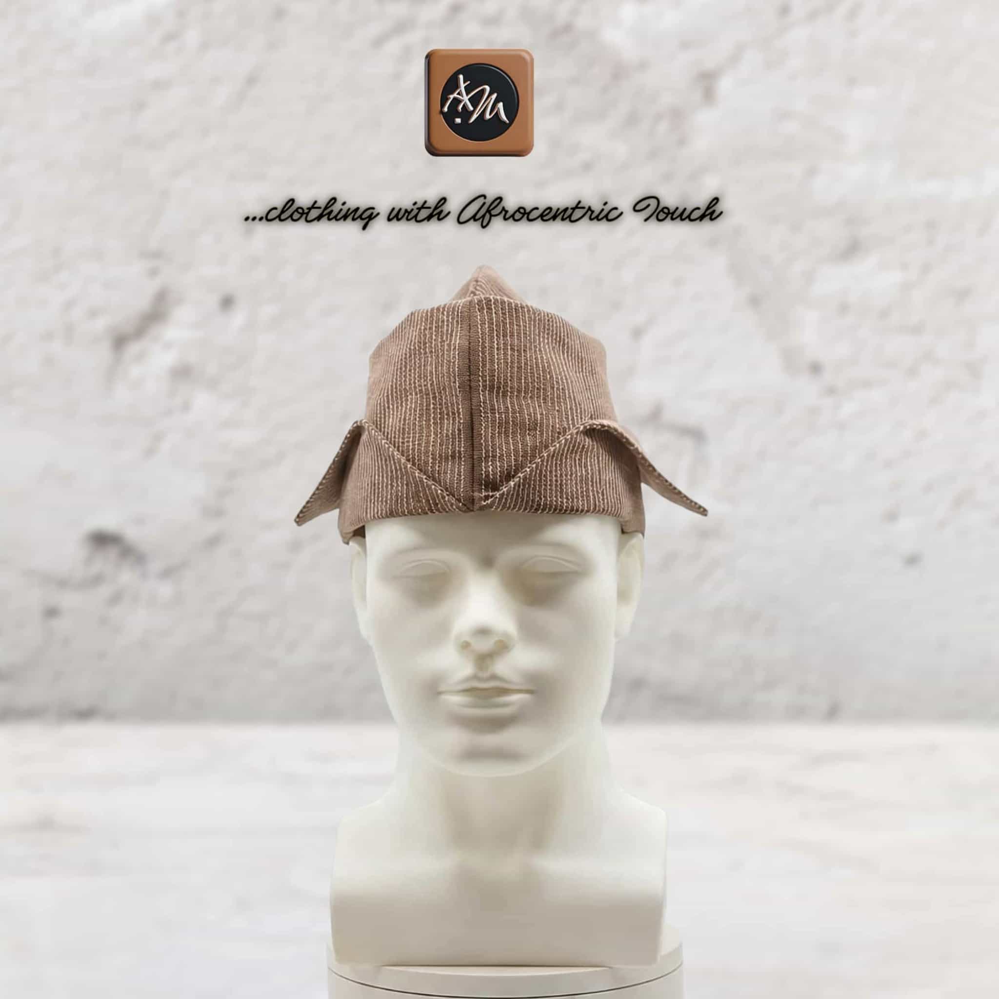 Yoruba Abetiaja Cap: Aso Oke Fila ETU, African Men's Traditional Hat
