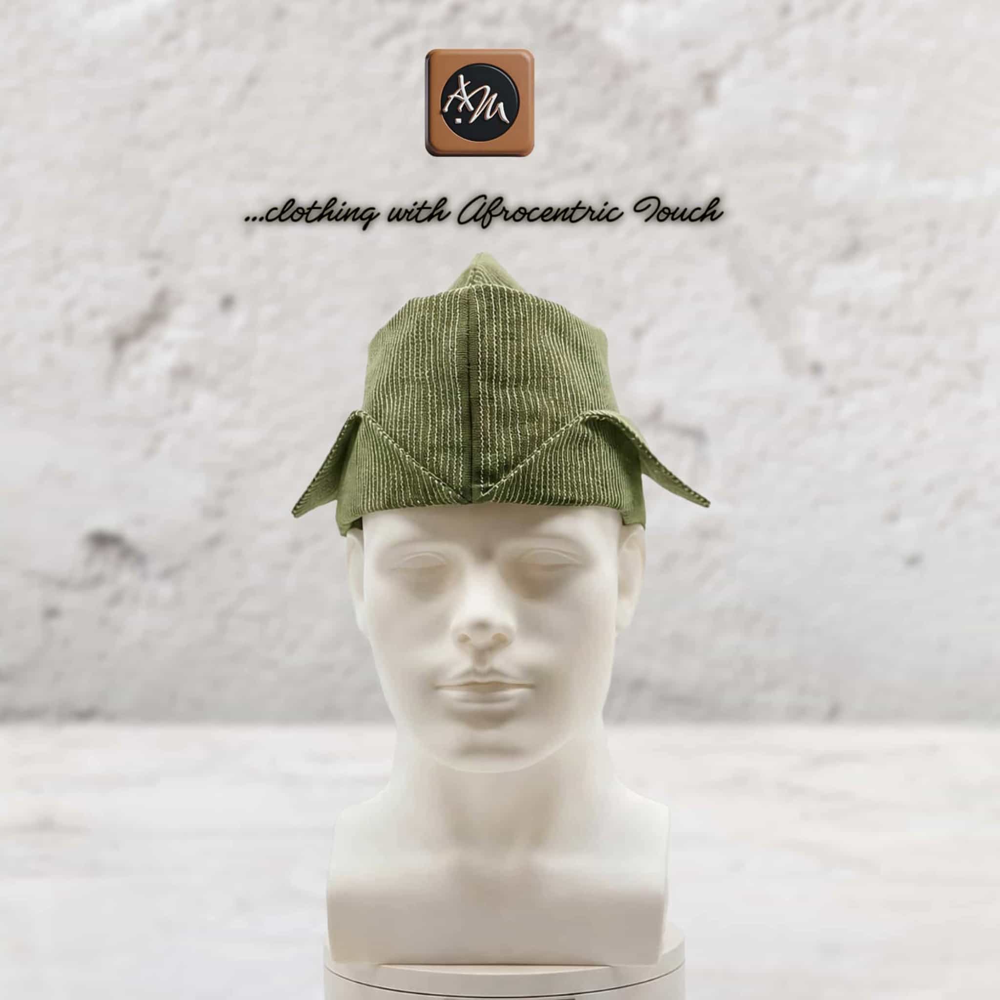 Yoruba Abetiaja Cap: Aso Oke Fila ETU, African Men's Traditional Hat