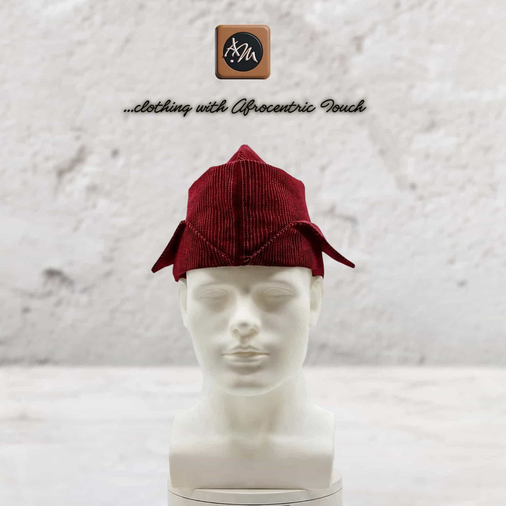 Yoruba Abetiaja Cap: Aso Oke Fila ETU, African Men's Traditional Hat