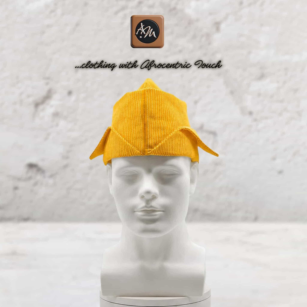 Yoruba Abetiaja Cap: Aso Oke Fila ETU, African Men's Traditional Hat