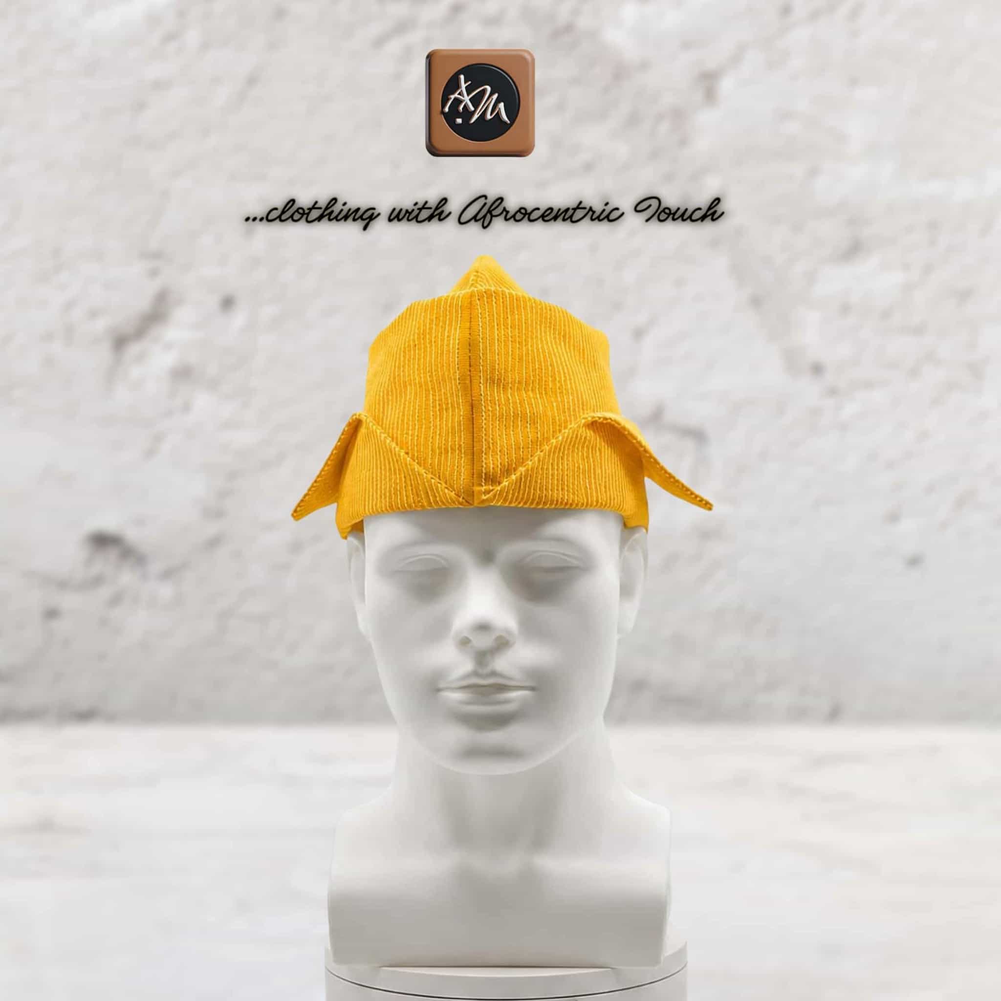 Yoruba Abetiaja Cap: Aso Oke Fila ETU, African Men's Traditional Hat