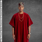 Yoruba Aso Oke Fila, Traditional Nigerian Ceremonial Headpiece, Tribal Gobi Cap