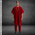 Yoruba Aso Oke Fila, Traditional Nigerian Ceremonial Headpiece, Tribal Gobi Cap