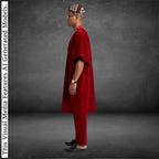 Yoruba Aso Oke Fila, Traditional Nigerian Ceremonial Headpiece, Tribal Gobi Cap