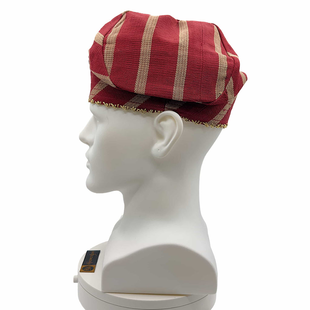 Knitted Yoruba Alaari Aso Oke Fila