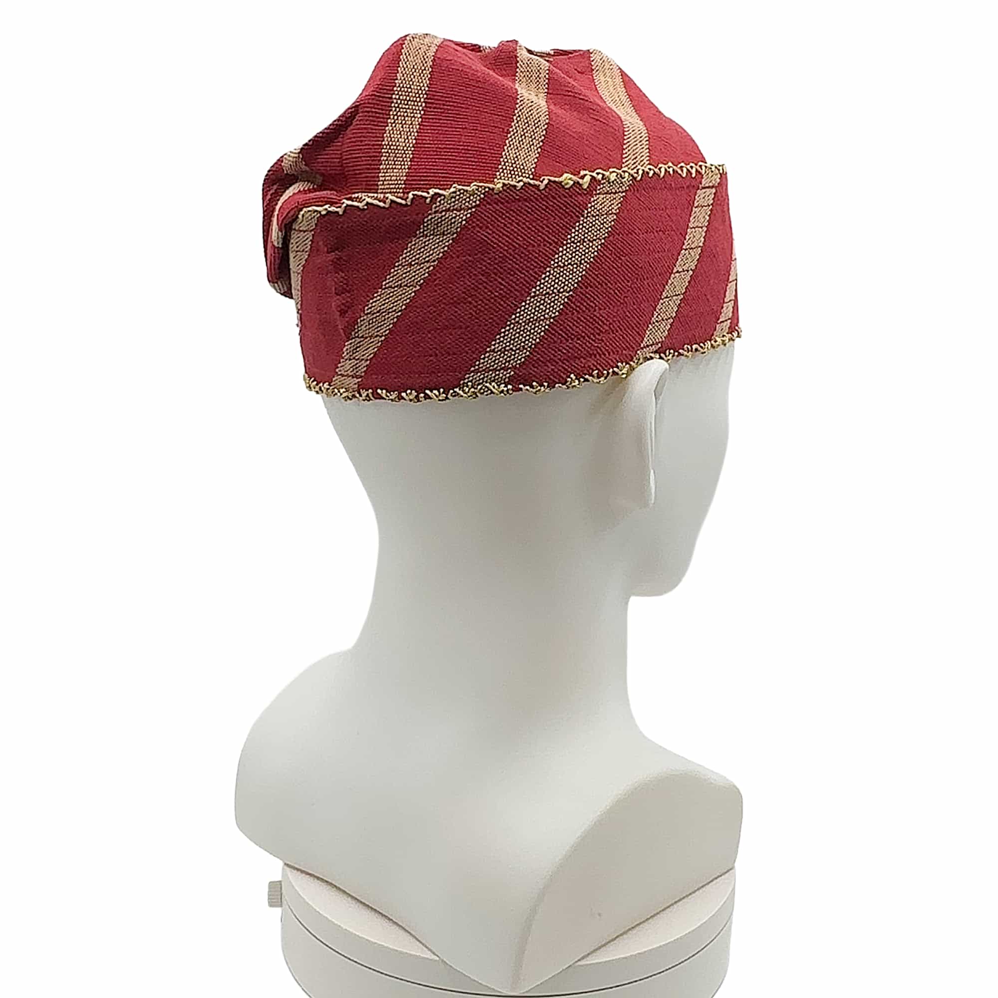 FABUNMI Knitted Yoruba Alaari Aso Oke Fila