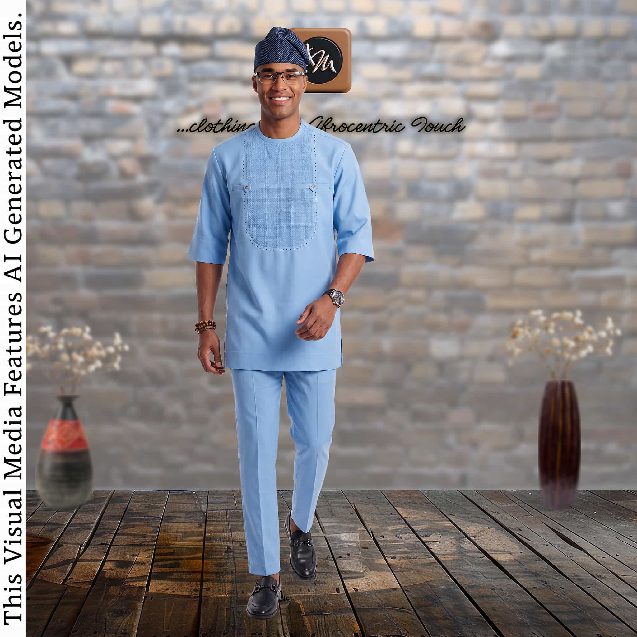 Father Son Matching Kaftan Set, African Print Two Piece, Nigerian Wedding Attire