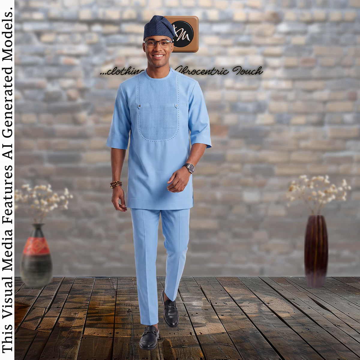 Father Son Matching Kaftan Set, African Print Two Piece, Nigerian Wedding Attire