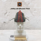 Striped Woven Yoruba Men's Cap, Traditional Abetiaja Wedding Hat