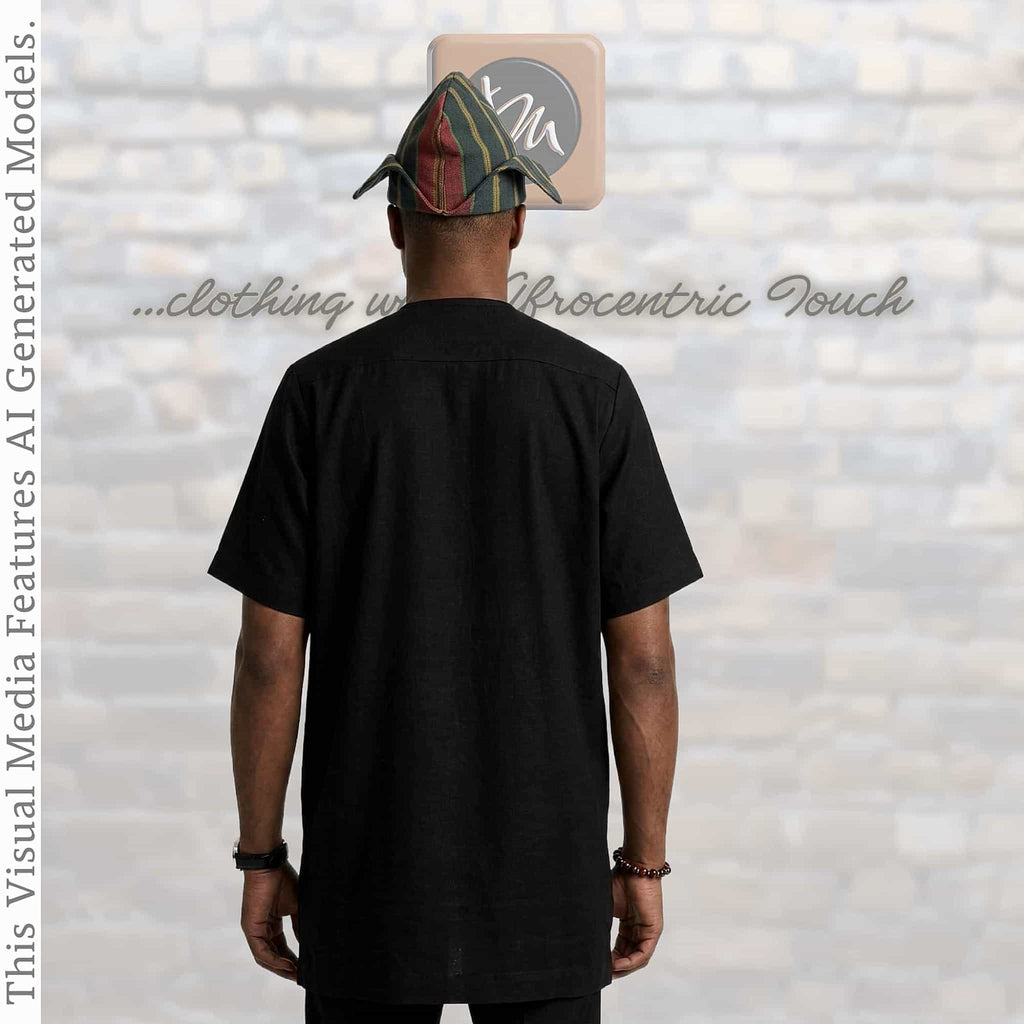 Striped Woven Yoruba Men's Cap, Traditional Abetiaja Wedding Hat