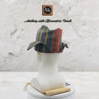 Striped Woven Yoruba Men's Cap, Traditional Abetiaja Wedding Hat