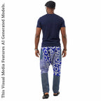 African Ankara Print Harem Pants: Men's Boho Aladdin Trousers