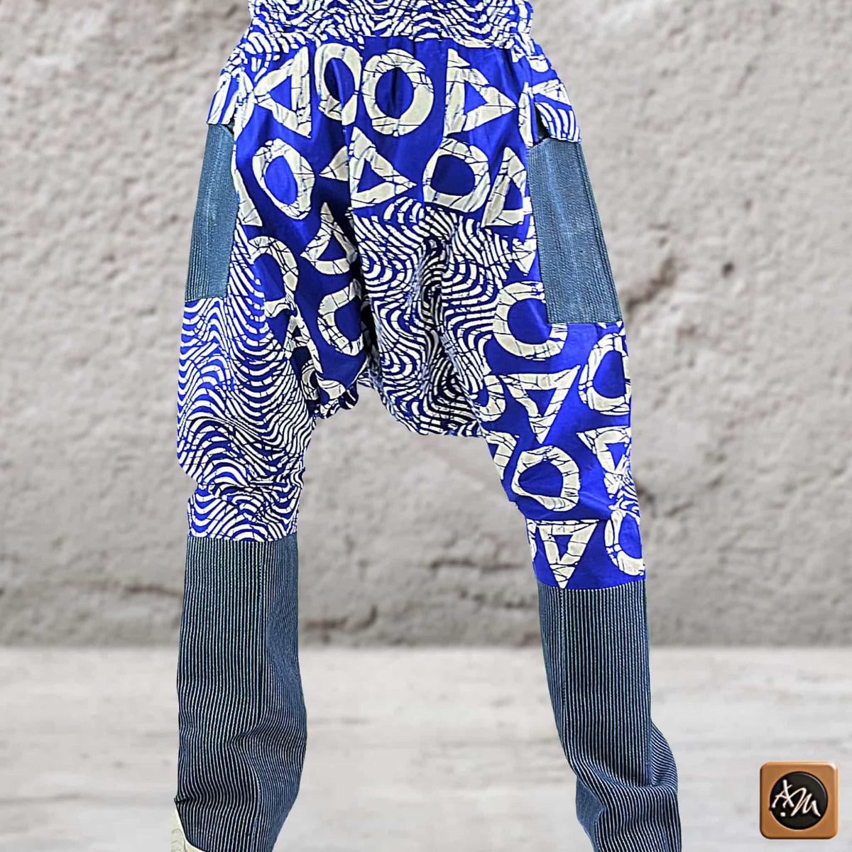 African Ankara Print Harem Pants: Men's Boho Aladdin Trousers