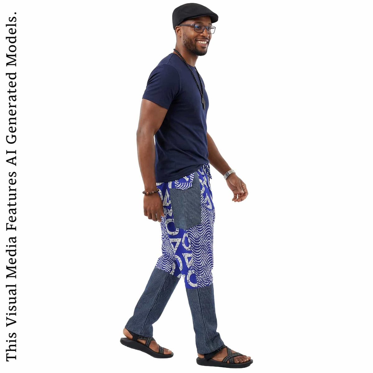 African Ankara Print Harem Pants: Men's Boho Aladdin Trousers