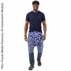 African Ankara Print Harem Pants: Men's Boho Aladdin Trousers