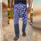 African Ankara Print Harem Pants: Men's Boho Aladdin Trousers