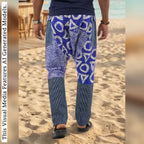African Ankara Print Harem Pants: Men's Boho Aladdin Trousers
