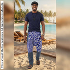 African Ankara Print Harem Pants: Men's Boho Aladdin Trousers
