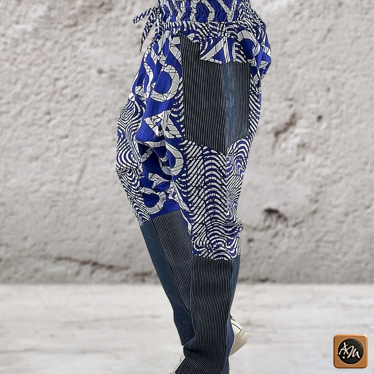 African Ankara Print Harem Pants: Men's Boho Aladdin Trousers
