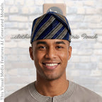 Yoruba Aso Oke Fila: African Men's Traditional Gobi Cap