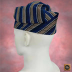 Yoruba Aso Oke Fila: African Men's Traditional Gobi Cap