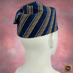 Yoruba Aso Oke Fila: African Men's Traditional Gobi Cap
