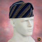 Yoruba Aso Oke Fila: African Men's Traditional Gobi Cap