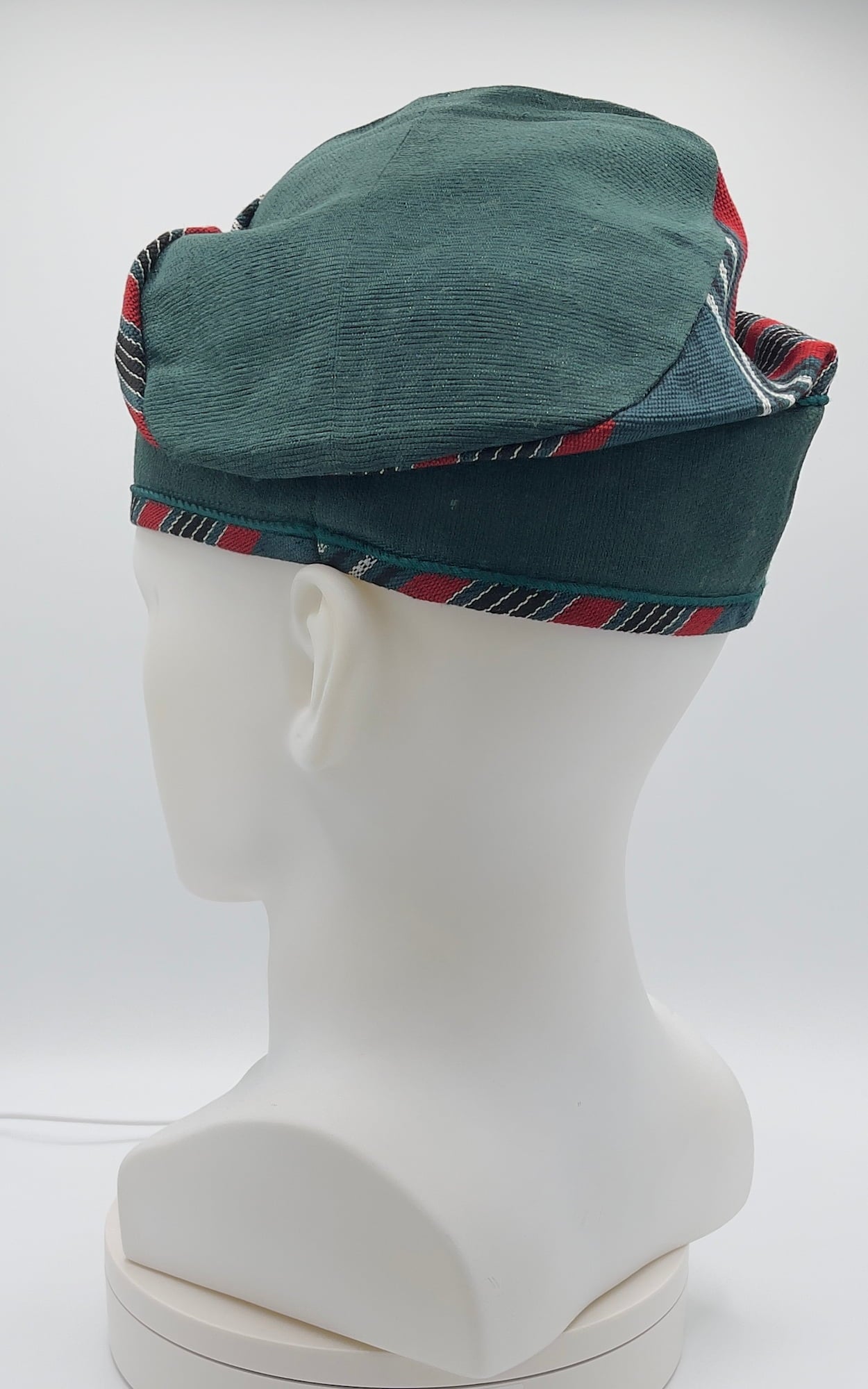Yoruba Aso Oke Fila: African Men's Traditional Mixed match Gobi Cap