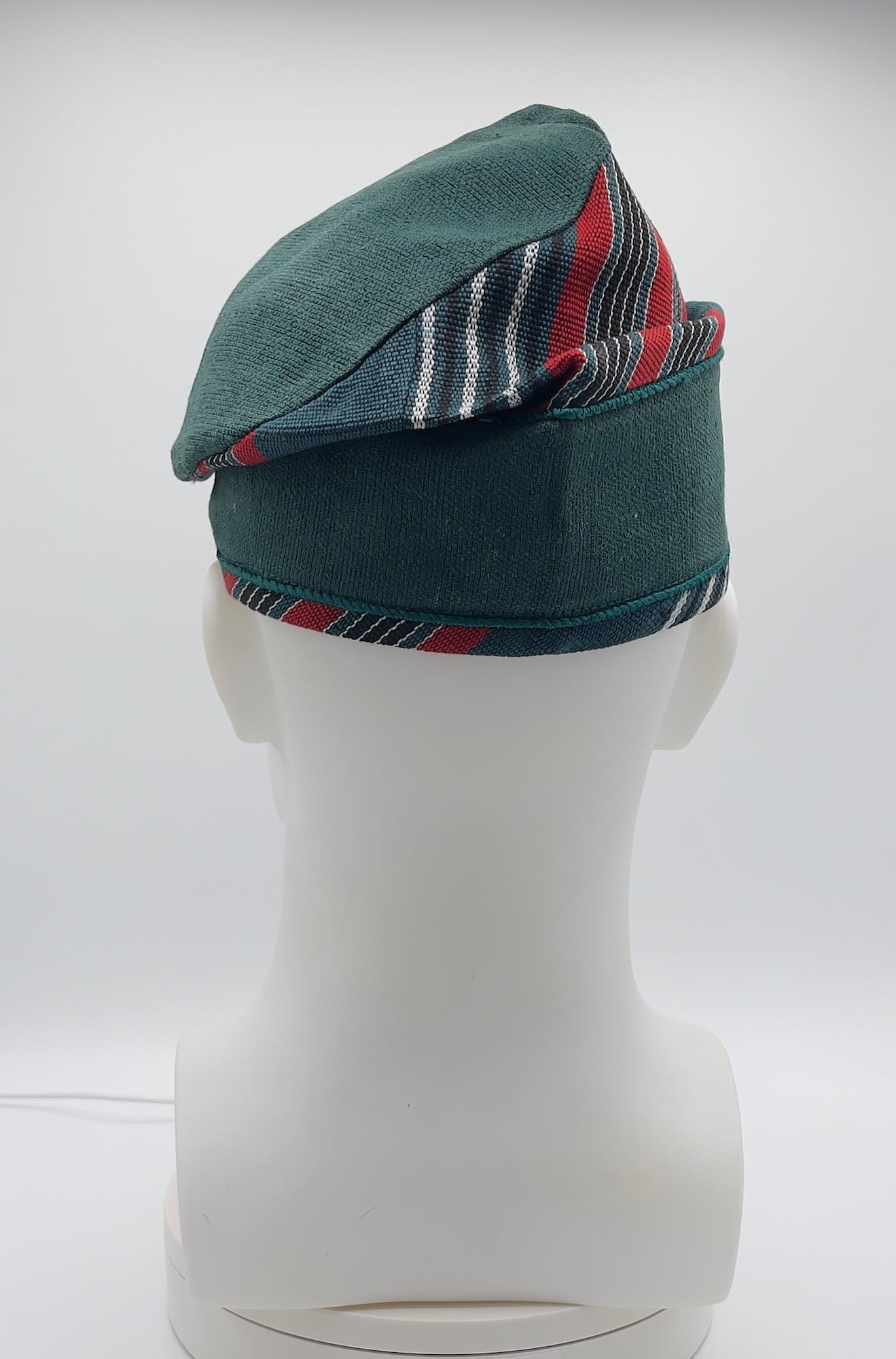 Yoruba Aso Oke Fila: African Men's Traditional Mixed match Gobi Cap