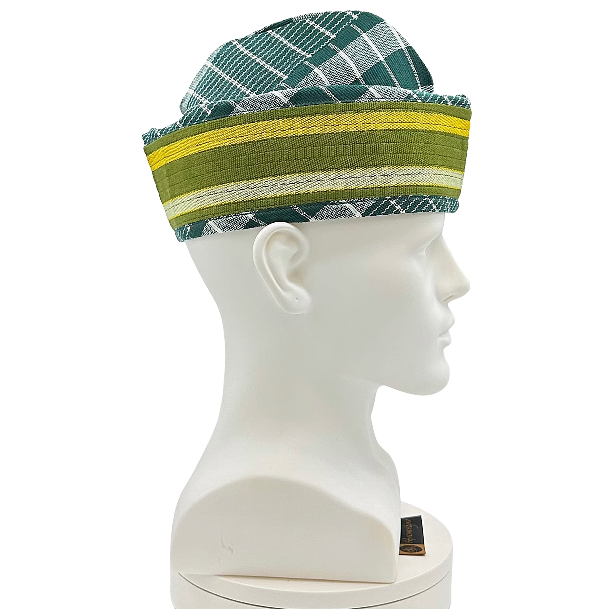 JIRE Green Yoruba Aso Oke Fila