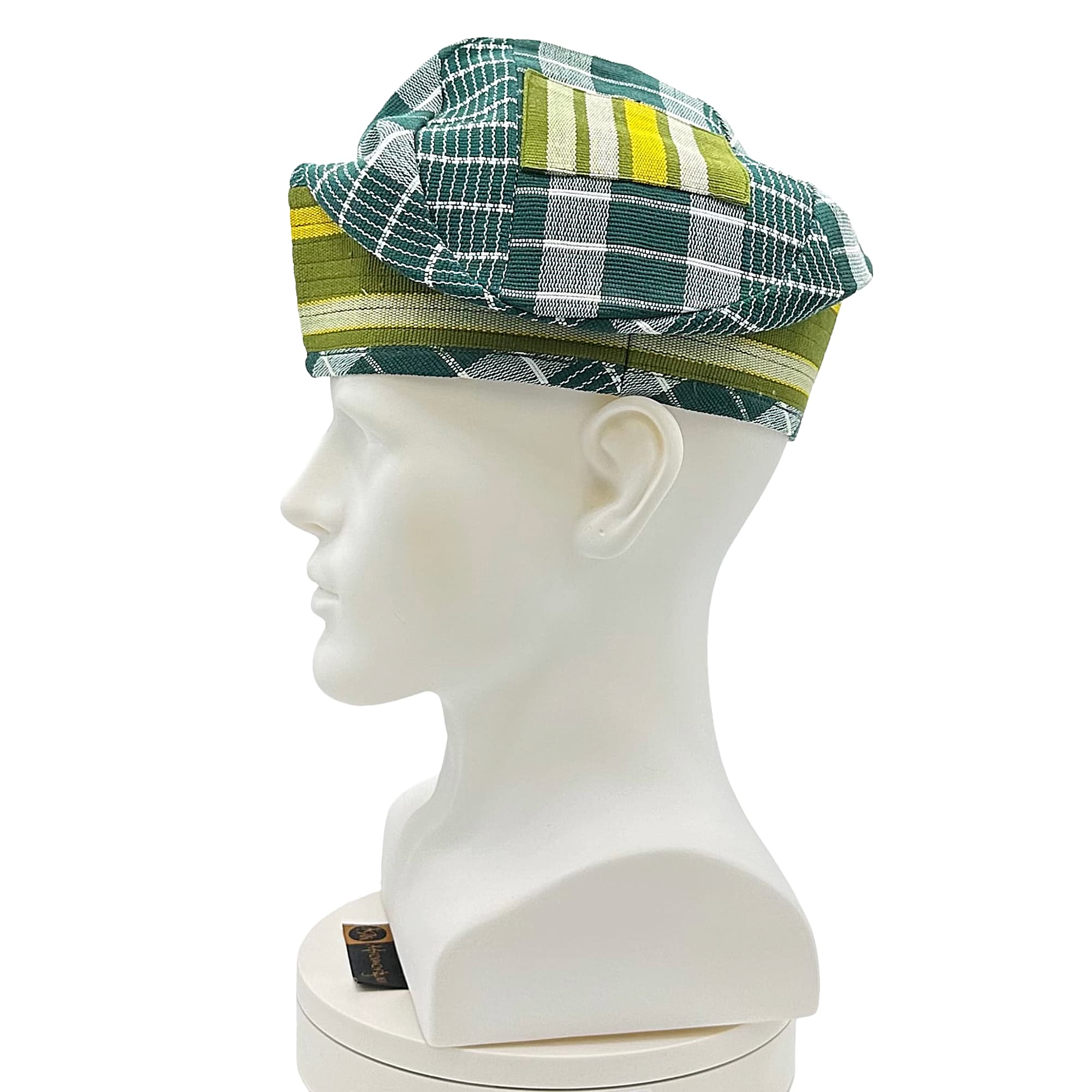 JIRE Green Yoruba Aso Oke Fila