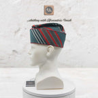 Handwoven Aso Oke Fila, Striped Yoruba Hat, Traditional Nigerian Cap, African Menswear
