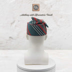 Handwoven Aso Oke Fila, Striped Yoruba Hat, Traditional Nigerian Cap, African Menswear