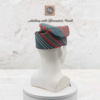 Handwoven Aso Oke Fila, Striped Yoruba Hat, Traditional Nigerian Cap, African Menswear