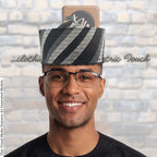 Handcrafted Tomtom Tajia Cap, Aso Oke Mallam African Traditional Hat