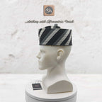 Handcrafted Tomtom Tajia Cap, Aso Oke Mallam African Traditional Hat