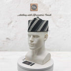 Handcrafted Tomtom Tajia Cap, Aso Oke Mallam African Traditional Hat