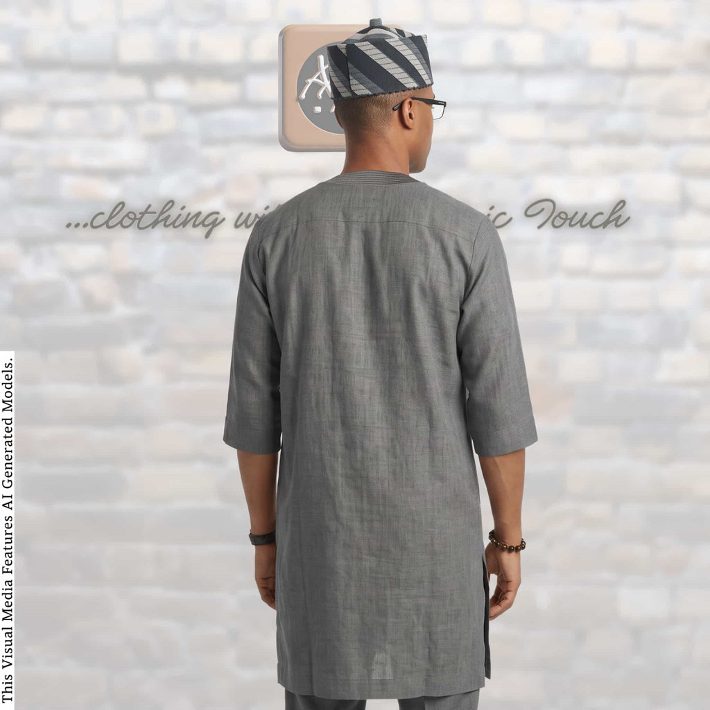Handcrafted Tomtom Tajia Cap, Aso Oke Mallam African Traditional Hat