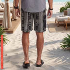 African Ankara Print Men's Shorts, Tribal Cotton Wax Print, Afrocentric Cargo Bottoms